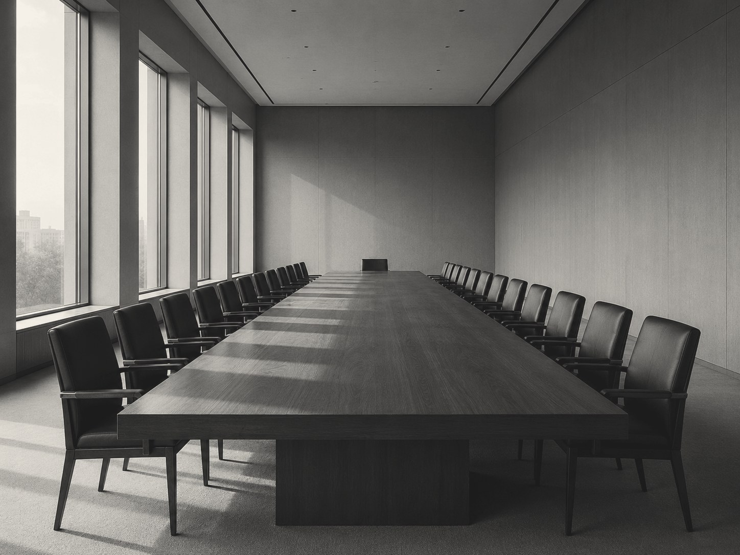 Sala de juntas vacía